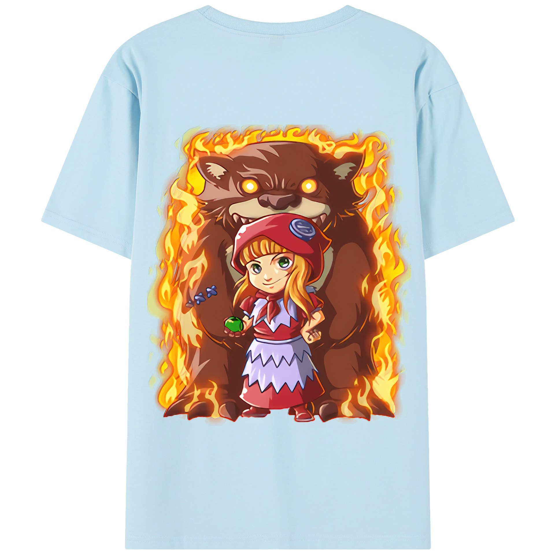リーグ・オブ・レジェンド League of Legends LOL 綿100％半袖Tシャツ（背面プリント）
